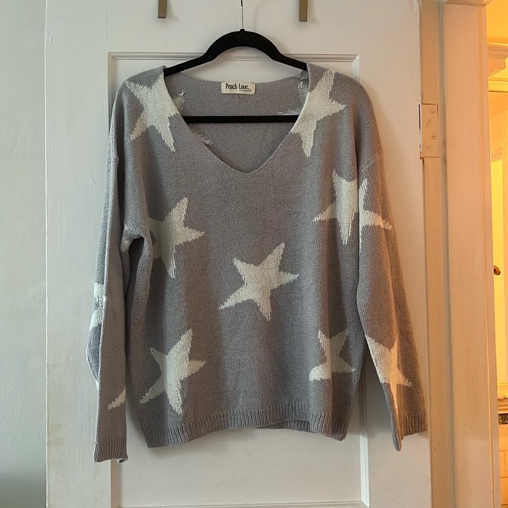 Peach love California Star Sweater